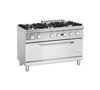 Bartscher Fourneau gaz 70060 GB1050 – 6 brûleurs sur four gaz 13,5 kW