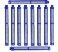 287033 Lot de 100 filtres pour pistolet pulvérisateur Airless 100 Mesh Bleu, compatible avec Graco Contractor PC, II, FTx, Silver Plus et plus - Filtres de pulvérisation haute pression noirs durables