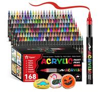 288/240/168/120/72/48/36/24/12 couleurs Marqueurs acryliques, Ensemble de stylos-feutres, Parfait pour la peinture, les illustrations, l'artisanat, la rentrée scolaire pour les livres à colorier et au