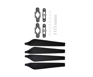 2880 Hélices Pliables en Carbone Composite 28 Pouces Matériau Haute Résistance pour Systèmes de 5000 (4/8Pcs)(Black Props 4pcs)