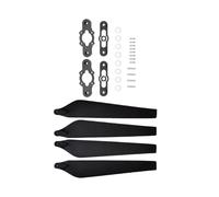 2880 Hélices Pliables en Carbone Composite 28 Pouces Matériau Haute Résistance pour Systèmes de 5000 (4/8Pcs)(Black Props 4pcs)