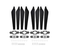 2880 Hélices Pliables en Carbone Composite 28 Pouces Matériau Haute Résistance pour Systèmes de 5000 (4/8Pcs)(Black Props 8pcs)