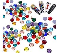 2880 Pièces Strass Autocollants, Strass Auto-adhésif, Autocollants Strass Paillettes, Strass Autocollant, pour DIY, L'artisanat, Cartes de Vœux