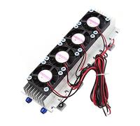 288W Refroidisseur Semi-conducteur d'Air Eau Réfrigération Refroidissement Thermostatique Sans Prise avec 4 Ventilateurs pour DIY Aquarium, Piscine, Appareils, Equipements