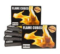 288x Cubes Allume-Feu Allume Cube Allume-Grill Allume-Feu pour Cheminée Gril Four Briquet à Charbon d'Allumage Cube Flameup