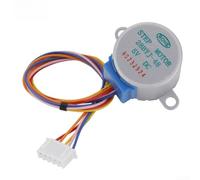 28BYJ48 Moteur pas à pas 5 V 4 phases 5 fils avec pilote ULN2003 - Angle de pas de 5,625 ° - Compact 28 mm, pour projets de robotique Arduino DIY