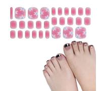 28Fingers Bandes de vernis semi-durcies pour ongles d'orteils avec des gels lisses pour la finition durable des pédicures autocollants cadeaux semi-durcis ongles d'orteils