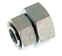 28L & 35L Acier zingue Droit avec pivot 160 bar Joint torique NBR Cône d'etancheite ISO 8434-1