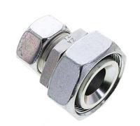 28L & 42L Acier zingue Raccord de coupe droit avec emerillon 160 bar Joint torique NBR Cône d'etancheite ISO 8434-1