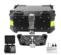 28L Moto Top Case,Valise pour Moto Aluminium Coffre de Moto Boîte de Queue,Coffre arrière de Moto Verrouillable pour Ranger Les Bagages(Black)