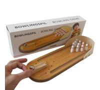 (29.3*4.5*1cm) Wooden Mini Bowling Set, Bowling Game Toy, Table Bowling Set, Educational Toy, Pressure Relief For Children And Adults,