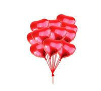 29 Pièces Lot de Ballons Cœur en Aluminium je T'aime