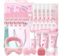 29 Pièces Sakura Ensemble de Soins de la Peau, Sakura Skincare pour Adolescentes et Femmes