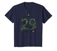 29 Years of Being Wild - Cadeau d'anniversaire pour Amoureux de la Nature T-Shirt, Enfant, Bleu Marine, 4 Ans