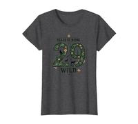 29 Years of Being Wild - Cadeau d'anniversaire pour Amoureux de la Nature T-Shirt, Femme, Chiné Foncé, XS