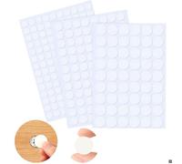 290 Pièces Cache Vis Blanc, 12mm/15mm/21mm PVC Cache Trou Meuble Cache Vis Adhesif Cache Trou Mur Autocollants pour Trous de Vis p