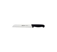 Arcos Couteau à Pain Lame Dentelée Acier Inoxydable 200 mm - Idéal pour Trancher le Pain - Manche Polypropylène Noir - Série 2900