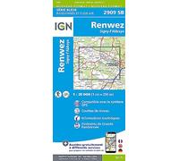 Carte de randonnée IGN Série Bleue n° 2909 - Renwez, Signy-L'Abbaye