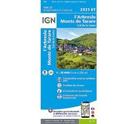 IGN – Carte de randonnée TOP 25 n°2931 ET : L'Arbresle, Monts de Tarare, Col de la Luère – Broché