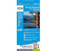 IGN – 2934ET Bourg-Argental Col de la République – PNR du Pilat – Carte topographique
