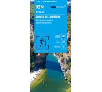IGN 2939OT Gorges de l'Ardèche Bourg-Saint-Andéol Vallon-Pont-d'Arc