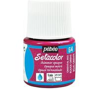[295-064] Pébéo Flacon 45 ml Peinture SETACOLOR opaque pour textiles Rouge Or...