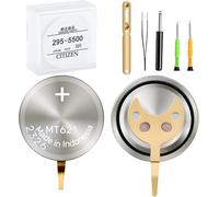 295-5500 Batterie de montre compatible avec Citizen Eco-Drive Serie Modèle 295-5500 MT621 Convient pour les modèles 8510 8511 8512 8515 8625 8626 8627 8628 8629 Condensateur scellé Batterie