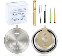 295-6900 Batterie de montre compatible avec Citizen Eco-Drive Serie Modèle 295-6900/CTL920F Convient pour les modèles E210 E260 E270 E310 E600 E610 E690 G900 Condensateur scellé Batterie rechargeable