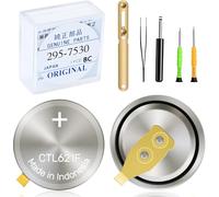 295-7530 Batterie de montre compatible avec Citizen Eco-Drive Serie Modèle 295-7530/295-753/CTL621 Convient pour les modèles H010 H018 H030 H050 H054 H058 H059 Condensateur scellé Batterie