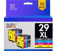 29Xl Compatible Pour Epson 29 29Xl Cartouche D'Encre Pour Epson Expression Home Xp-235 Xp-255 Xp-245 Xp-345 Xp-352 Xp-445 Xp-452 Xp-432 Xp-335 Xp-342 Xp-442 (Noir Cyan Magenta Jaune, 10-Pack)