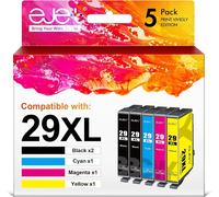 29XL Compatible pour Epson 29 29XL Cartouche d'encre pour Epson Expression Home XP-235 XP-255 XP-245 XP-345 XP-352 XP-445 XP-452 XP-432 XP-335 XP-342 XP-442 (2 Noir,1 Cyan,1 Magenta,1 Jaune)