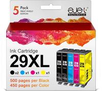 29XL Compatible pour Epson 29 29XL Cartouche d'encre pour Epson Expression Home XP-235 XP-255 XP-245 XP-345 XP-352 XP-445 XP-452 XP-432 XP-335 XP-342 XP-442 (2 Noir,1 Cyan,1 Magenta,1 Jaune)