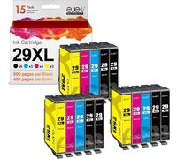 29Xl Compatible Pour Epson 29 29Xl Cartouche D'Encre Pour Epson Expression Home Xp-235 Xp-255 Xp-245 Xp-345 Xp-352 Xp-445 Xp-452 Xp-432 Xp-335 Xp-342 Xp-442 (Noir Cyan Magenta Jaune, 15-Pack)