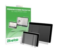2befair Lot de films de protection d'écran (avant + arrière) Tesla Model 3 2024 (Highland) Verre hybride 9H mat ou brillant Anti-traces de doigts Anti-rayures Film d'écran tactile Accessoires