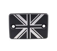 2Bird Bouchon De Liquide De Frein Avant De Moto, Couvercle De Réservoir D'huile en Aluminium CNC De Moto pour Triumph Trident 660 Tiger 800/900/1200 (Color : Black)