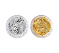 2box Silver Nail Foil Art Decorations Autocollants Fills Irréguliers Papier Autocollant Flakes Manucure Matériaux Conception Accessoires Décoration Autocollants