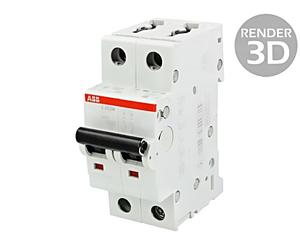 2CDS272001R0634 Interrupteur de surintensité 400VAC lNen: 63A Pôle: 2 pour ra...