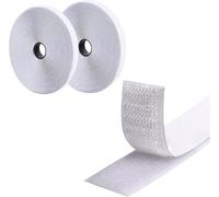 2cm*5m Scratch Autocollant Double Face,Bande Autocollant,Adhésif,Bande Scratch Adhésive,Autocollant Blanc,Rouleau Scratch Autocollant,Autocollant Puissant(Blanc)