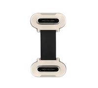 2cm Ultra Slim Flat USB-C Type C to USB-C Power Dual Angled USB2.0 Data Cable 65W Fast Charge for Laptop Tablet Phone