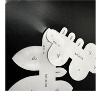 2CR13 Jauge de mesure de configuration de courroie en acier pour dimensionnement de cercle et transfert de motifs à usage industriel et créatif (forme de pêche)