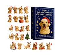 2d 24 -Day Decoration acrylique - de Noël pour les amateurs de chiens 2025 | Calendrier Compte à rebours de Noël Pendant Dog | Pour les adultes, Détails remplissent la maison de remp