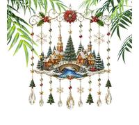 2D Acrylic Balcony Wind Chime Sun Catcher - Festive Holiday Ornament