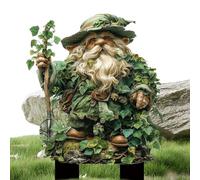 2D Acrylic Flower Pot Decoration - Garden Stakes, Tree Man Fairy Earth Goddess Garden Statue Stakes, 2D Acrylic Weather-Resistant Stake for Outdoor, Whimsical Gardenn Fairy Stakees Set