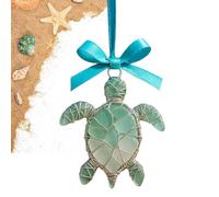 2D Acrylic Pendant - Sea Glass Charm, Marine Animal Hanging Ornament, Flat Theme Decorative Wall Display Piece Acrylic Art Coastal Style Decor Accessory | for Friends Neighbors Beach Lovers