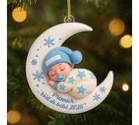 [2D Flat - Acrylic Ornament] Cadeau Plus Ornement Acrylique Premier Noël De Bébé 2026 - Cadeau 1er Noel Bebe, Boule De Noël Premier Noël, Sapin Decoration, Boule Mon Premier Noël, Modèle #2