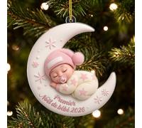 [2D Flat - Acrylic Ornament] Cadeau Plus Ornement Acrylique Premier Noël De Bébé 2026 - Cadeau 1er Noel Bebe, Boule De Noël Premier Noël, Sapin Decoration, Boule Mon Premier Noël, Modèle #1