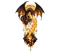 2D Gothic Home Art Decoration Warm Glow LED, Dragon Sconces Wall Lighting | Staircase Night Lamp, Home Decoration with Sl inish, Entryway Fixture for Walkway Living Room Hallway Night Home