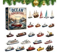 2D Plane 2026 Christmas Calendar - Ships Countdown Set
