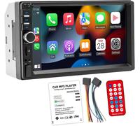 2din Auto Radio Wired Carplay Android Auto Lecteur Mp5 Avec Écran Tactile 7" - Autoradio Universel - Autoradio Stéréo - Support Miroir Pour Téléphone Android
