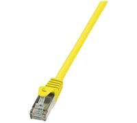 2direct GmbH LogiLink Professional Câble Patch Cat.5e F/UTP, Jaune, 1 m